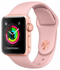 Apple Watch Series 3 42mm Aluminum Case with Sport Band gold/pink sand