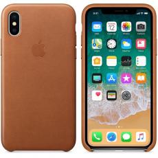 Apple iPhone X Leather Case (MQTA2ZM/A) brown