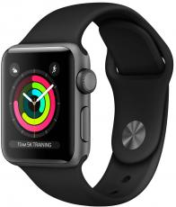 Apple Watch Series 3 42mm Aluminum Case with Sport Band space gray/black