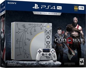 Sony PlayStation 4 Pro 1ТБ (Limited edition) silver + игра God Of War (rus)
