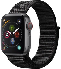 Apple Watch Series 4 GPS 44mm Aluminum Case with Sport Loop space gray/black
