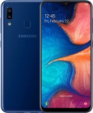 Samsung Galaxy A20 blue