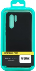 BoraSCO чехол с микрофиброй Redmi Note 9 black