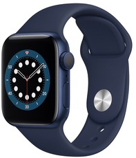 Apple Watch Series 6 GPS 40mm Aluminum Case with Sport Band blue/deep navy