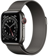 Apple Watch Series 6 GPS + Cellular 40mm Stainless Steel Case with Milanese Loop graphite
