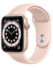 Apple Watch Series 6 GPS 44mm Aluminum Case with Sport Band gold/pink sand