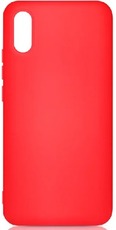 DF Силиконовый чехол с микрофиброй для Xiaomi Redmi 9T red
