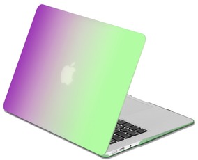 DF Чехол-накладка Soft Touch для Macbook Air (2010-2017) purple-green