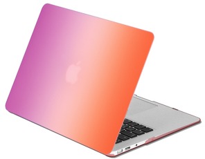 DF Чехол-накладка Soft Touch для Macbook Air Retina A1932 purple-orange