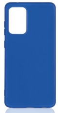 DF Силиконовый чехол с микрофиброй для Samsung Galaxy A32 blue