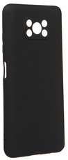 DF Силиконовый чехол с микрофиброй для Xiaomi Poco X3/X3 Pro black