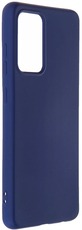 DF силиконовый чехол с микрофиброй для Samsung A52 blue