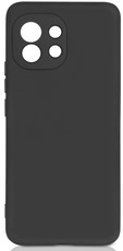 DF силиконовый чехол с микрофиброй для Xiaomi Mi 11 Lite black