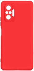 DF силиконовый чехол с микрофиброй Xiaomi Redmi note 10 pro red