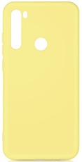 DF силиконовый чехол с микрофиброй для Xiaomi Redmi Note 8/Note 8 (2021) yellow