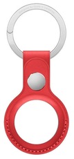 Apple AirTag Leather Key Ring red