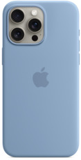 Apple чехол iPhone 15 Pro Max Silicone Case с MagSafe winter blue