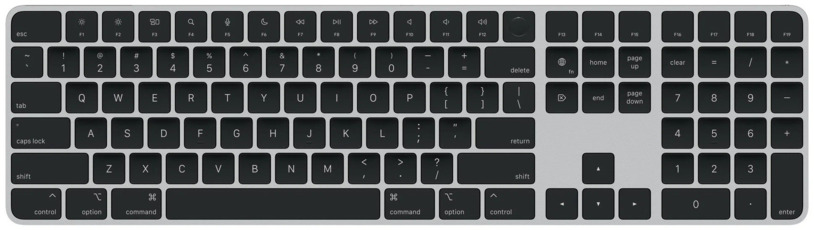 Apple Magic Keyboard с Touch ID и цифровой панелью (MMMR3), латиница, black