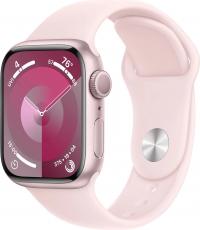 Apple Watch Series 9 41mm Aluminium Case with Sport Band pink (размер S/M)