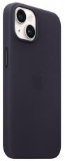 Apple чехол для iPhone 14 Plus Leather MagSafe ink