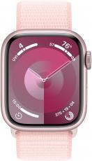 Apple Watch Series 9 41mm Aluminium Case with Sport Loop pink
