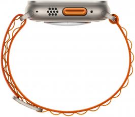 Apple Watch Ultra 49mm Titanium Case with orange Alpine Loop (размер L)