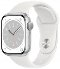 Apple Watch Series 8 45 мм Aluminium Case silver/white (размер S/M)