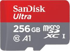 SanDisk Ultra microSDXC Class 10 UHS-I A1 95MB/s 256GB SD adapter