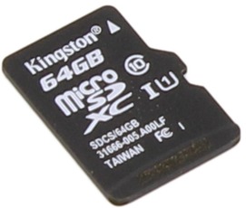 Kingston Micro SD 64GB Class 10 Canvas (80 Mb/s)