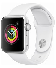 Apple Watch Series 3 42mm with Sport Band silver/white