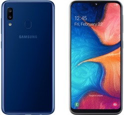 Samsung Galaxy A20e blue
