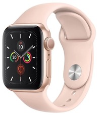 Apple Watch Series 5 GPS 44mm Aluminum Case with Sport Band gold/pink sand
