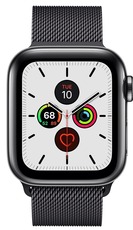 Apple Watch Series 5 GPS + Cellular 40mm Stainless Steel Case with Milanese Loop space black