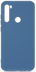 DF силиконовый чехол с микрофиброй для Xiaomi Redmi Note 8/Note 8 (2021) blue