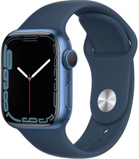 Apple Watch Series 7 GPS 45mm Aluminium with Sport Band blue