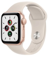 Apple Watch SE GPS 44mm Aluminum Case with Sport Band gold/starlight
