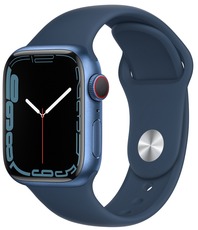 Apple Watch Series 7 41mm Aluminium with Sport Band blue