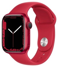 Apple Watch Series 7 GPS 45mm Aluminium with Sport Band red
