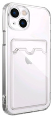 Силиконовый чехол с карманом для iPhone 13
