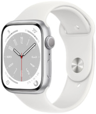 Apple Watch Series 8 45 мм Aluminium Case + Cellular silver/white (размер R)