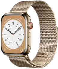 Apple Watch Series 8 45mm Stainless Steel Case with Milanese Loop (размер R) gold
