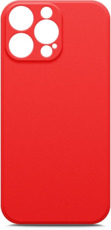 BoraSCO силиконовый чехол с микрофиброй для iPhone 14 Pro red
