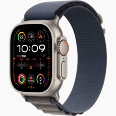 Apple Watch Ultra 2 49mm Titanium Case with Alpine Loop (L) blue