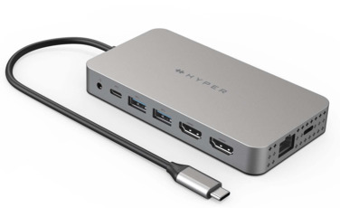 HyperDrive Dual 4K HDMI 10-in-1 USB Type-C Hub