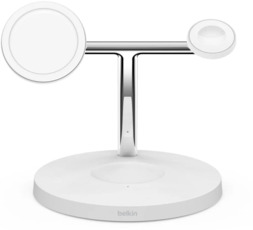 Belkin BoostCharge Pro MagSafe 3-in-1 Wireless Charger white