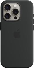 Apple чехол iPhone 15 Pro Silicone Case с MagSafe black