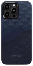 Pitaka StarPeak MagEZ Case 4 для iPhone 15 Pro 1500D Twill (Over The Horizon) black/gray
