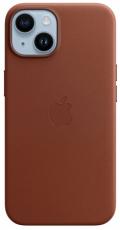 Apple чехол IPhone 14 Leather Case with MagSafe (MPP73) umber