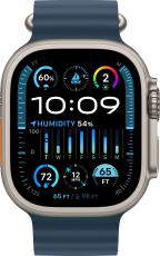 Apple Watch Ultra 2 49mm Titanium Case GPS with Ocean Band blue