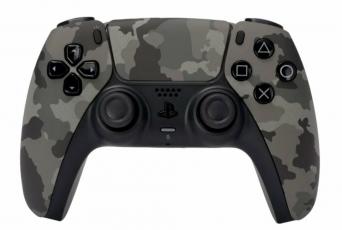 Sony DualSense grey camouflage